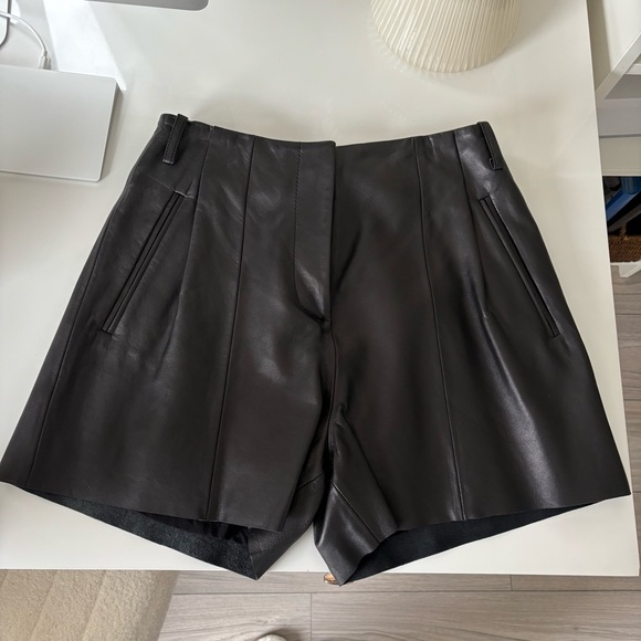 REFORMATION Veda Leather High Rise Short - Picture 6 of 14